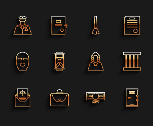 设线传讯公事包警官图片下载