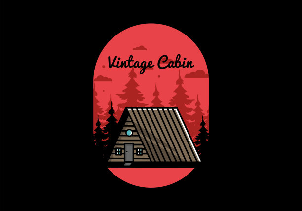 复古木屋设计图片下载