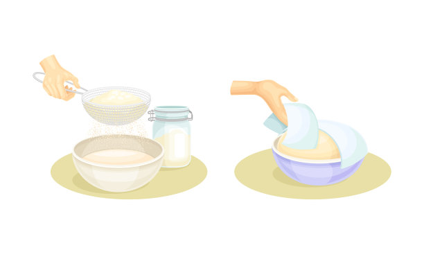 手准备面团做饼干，面包，披萨或图片下载