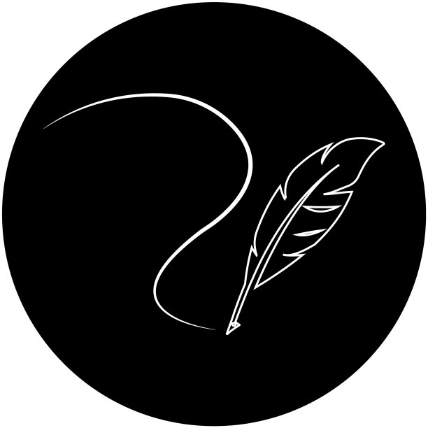 羽毛笔标识图片下载