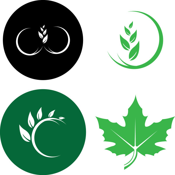 叶的标志图片下载