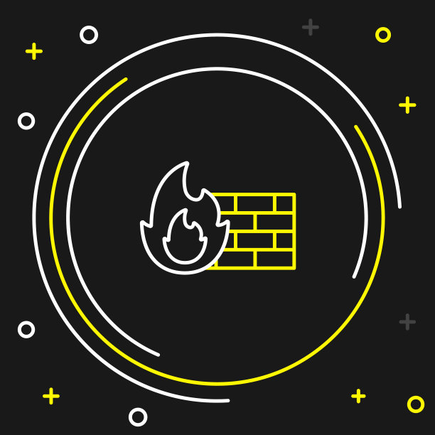 行防火墙安全墙图标隔离上图片下载