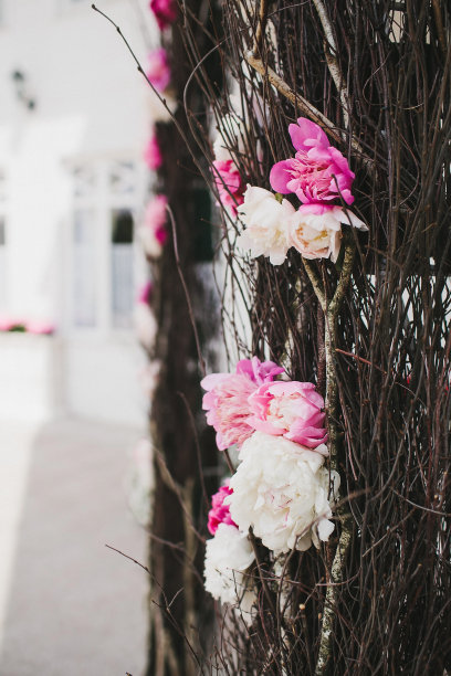 婚礼拱门上的花图片下载