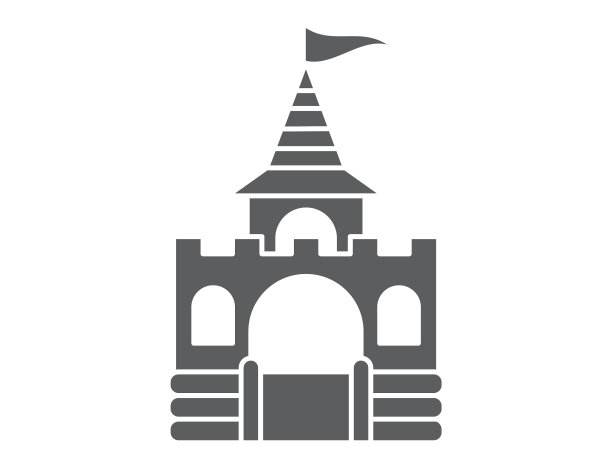 充气城堡和充气塔的设备图片下载