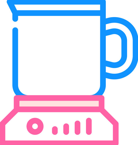 加热杯色图标图片下载