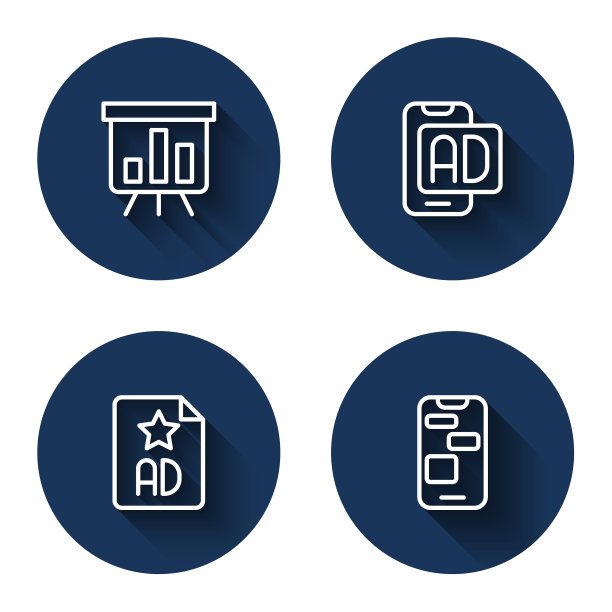 设置线路板与图表广告和图片下载