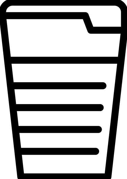 折叠杯线图标图片下载