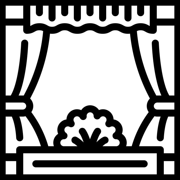 戏剧儿童俱乐部线图标图片下载