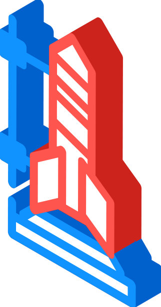 火箭科学等距图标图片下载