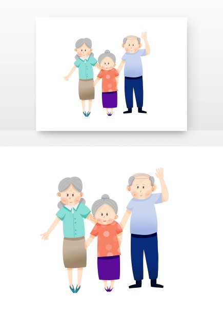 重阳节老年人聚会散步图片下载