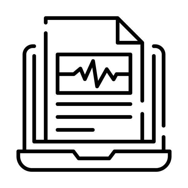 心电图报告现代概念设计图片下载