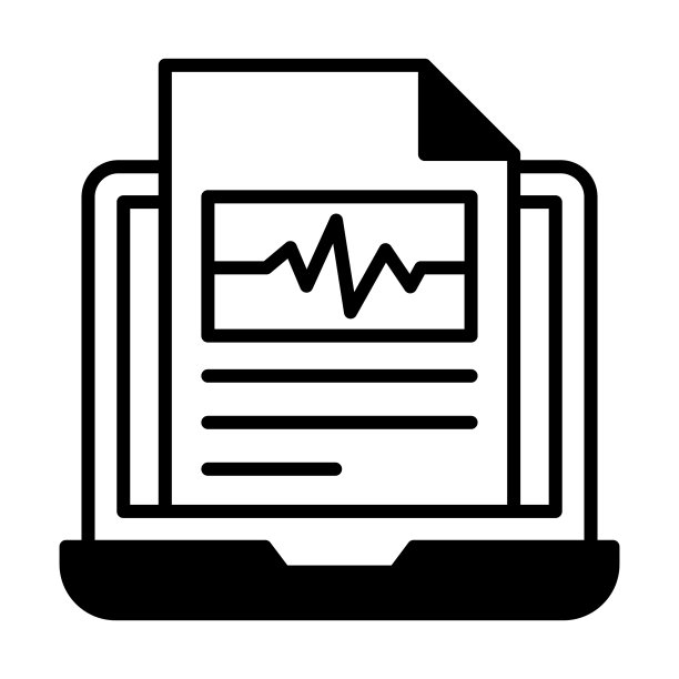心电图报告现代概念设计图片下载