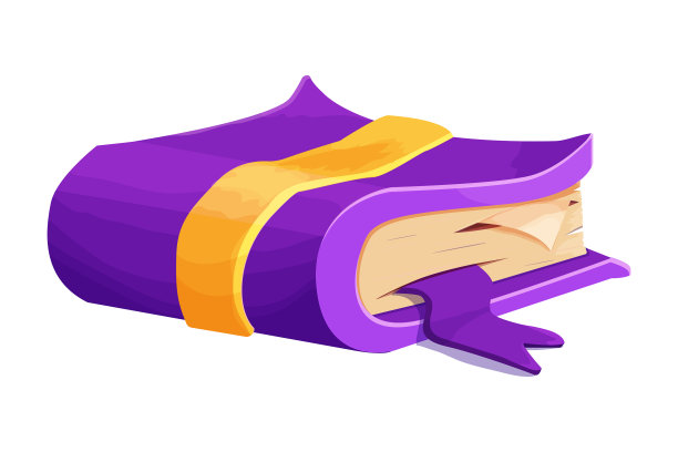 魔法书游戏图标资产卡通风格图片下载