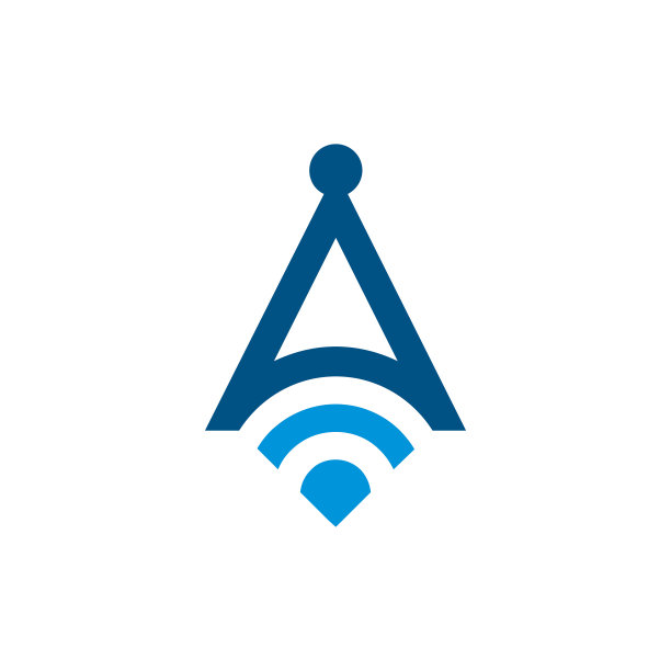 字母信号塔符号图标图片下载