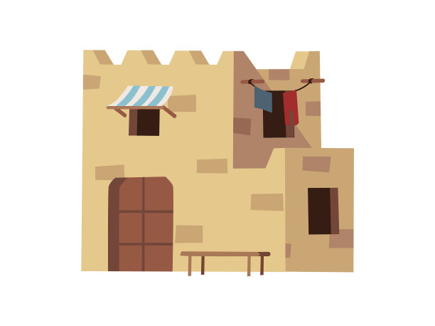 阿拉伯建筑传统建筑房屋图片下载