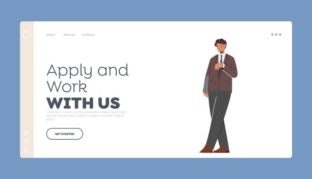 申请和我们一起工作登陆页面模板男图片下载