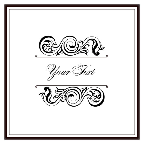 锦缎复古巴洛克卷轴装饰维多利亚图片下载