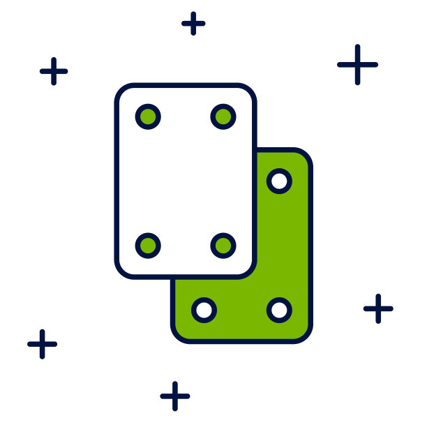 填充轮廓膝垫图标孤立在白色图片下载