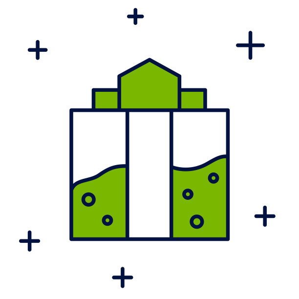 填满轮廓的矿井入口图标孤立上图片下载