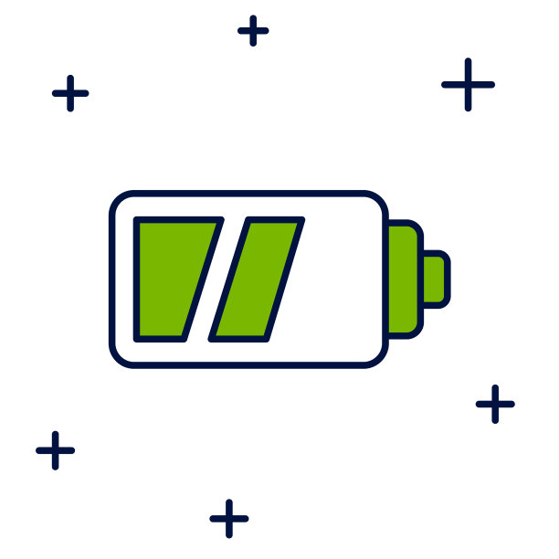 充满轮廓电池的相机图标隔离图片下载