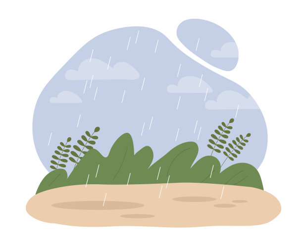 公园在雨中图片下载