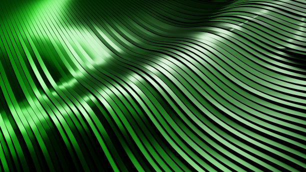 绿色的丝带图片下载