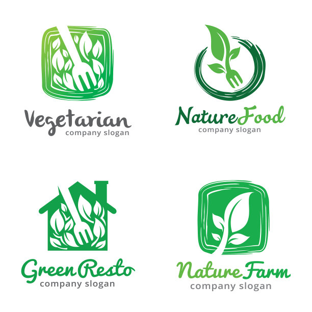 会徽自然标志模板设计图片下载