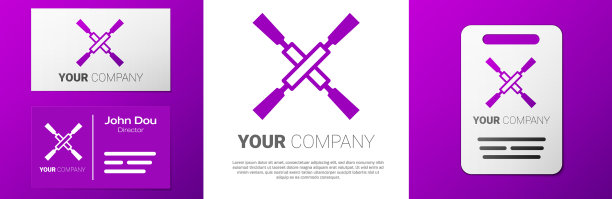 划桨或划桨的船型图标孤立上图片下载