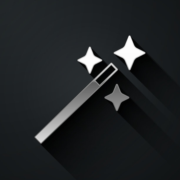 银色照片修饰图标孤立的黑色图片下载