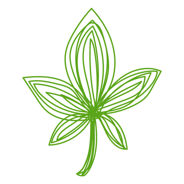 绿叶素描手绘图片下载