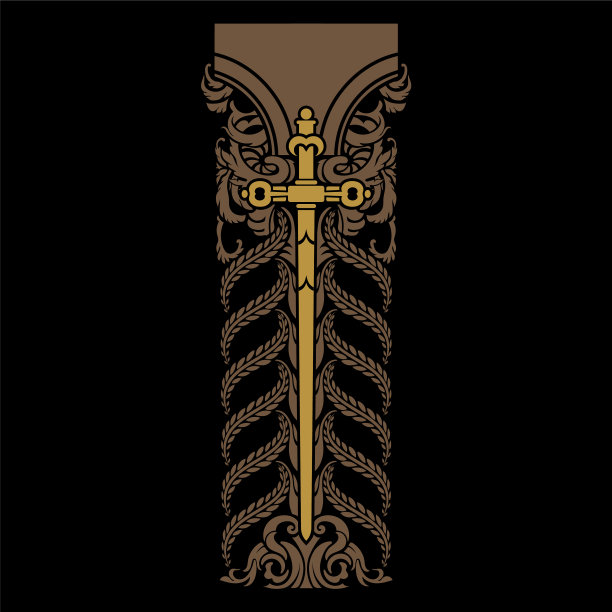 骑士设计战斗剑的十字军骑士图片下载