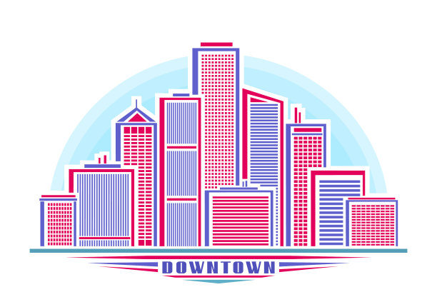 市中心的天际线图片下载