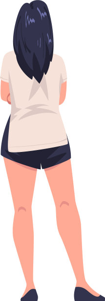 女人性格与裸腿站在后面的看法图片下载