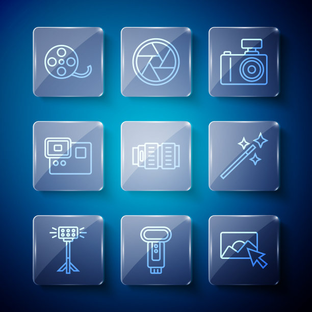 设置线工作室灯泡在软盒照片图片下载