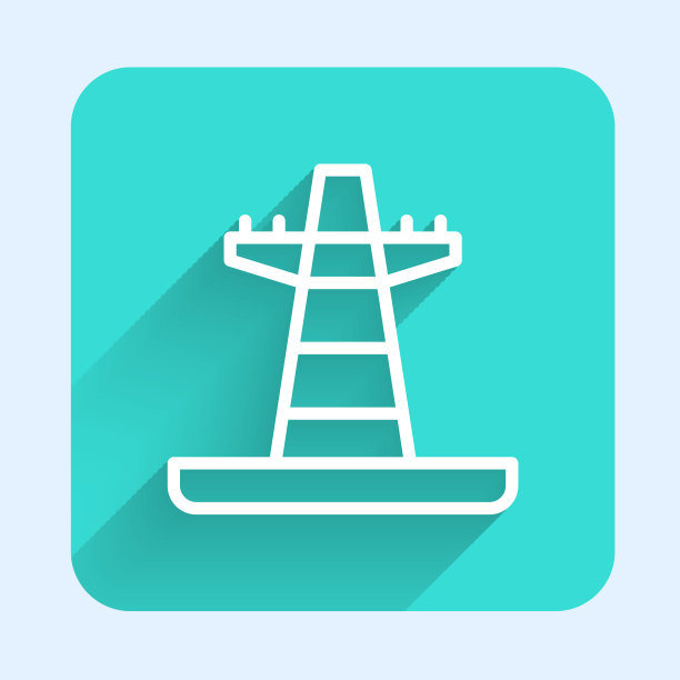 白线电塔用于支撑图片下载