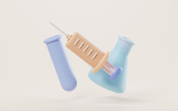 化工设备和试剂，3d渲染。图片下载