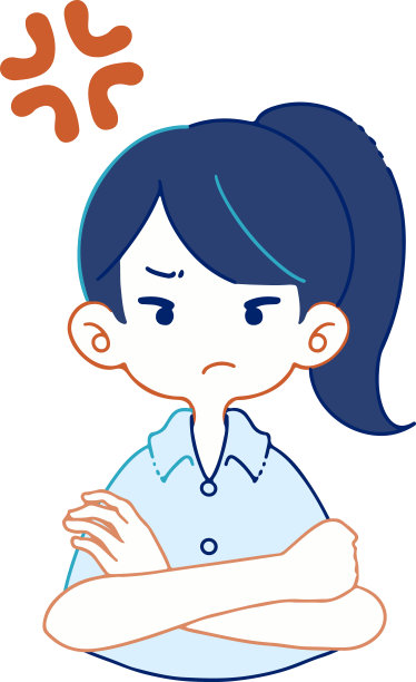 愤怒的人交叉双臂的剪贴画图片下载