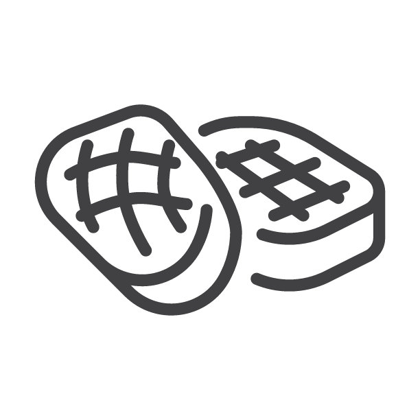 烧烤牛排线图标图片下载