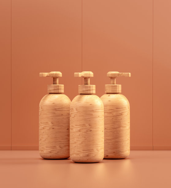 单色室内木制皂液机，3d效果图图片下载