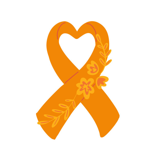 全国防止欺凌月十月网页横幅。橙色支持和意识丝带符号。矢量图图片下载