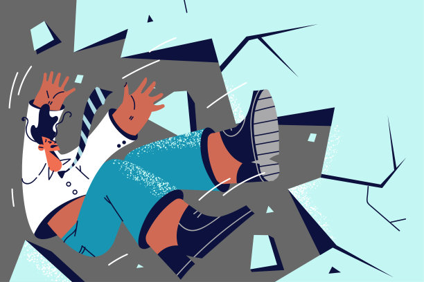 商人坠崖图片下载