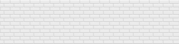 砖墙无缝白色背景。几何简单重复图案。无尽的石灰色纹理。横幅，海报，卡片封面图片下载