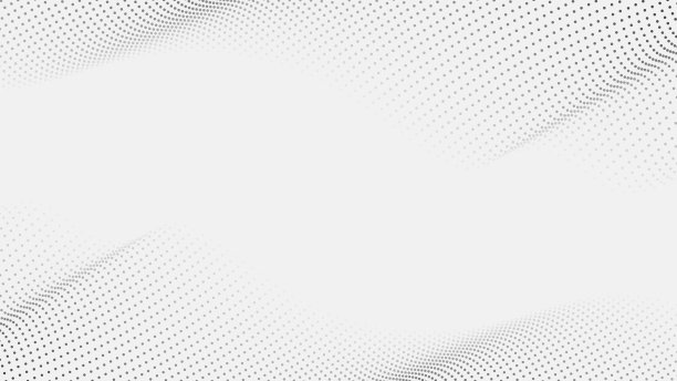 摘要黑点粒子半色调波隔离在白色背景和纹理上图片下载