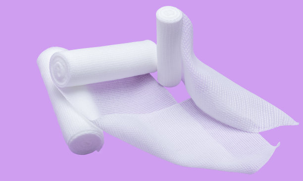 弹性医用绷带用于受伤和骨折图片下载