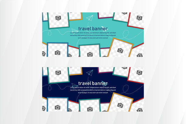 横向布局横幅模板设计旅游横幅，世界旅游日图片下载