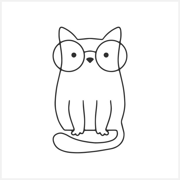 涂鸦猫集剪辑艺术。手绘着色页书。素描的动物。矢量插图。每股收益10图片下载