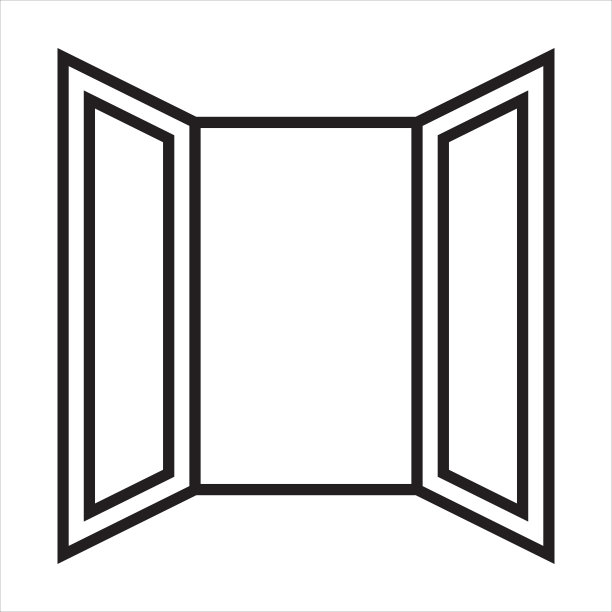 门图标在潮流的平面风格图片下载