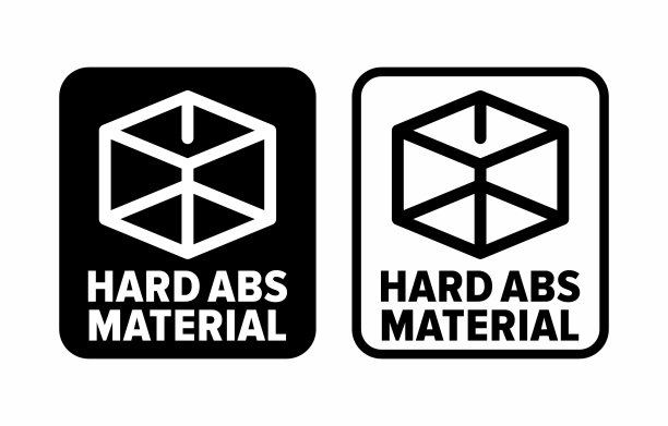 硬ABS材料矢量信息标志图片下载