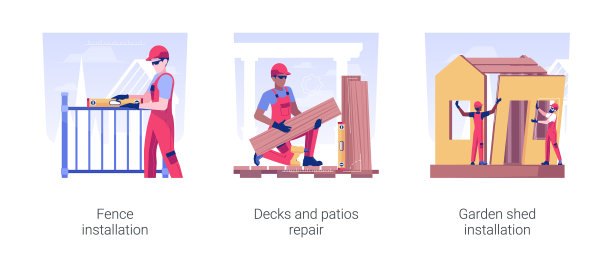 园林作品在私人住宅建筑中孤立图片下载