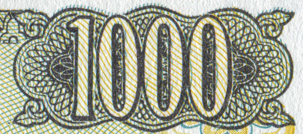 货币1000号图案设计图片下载